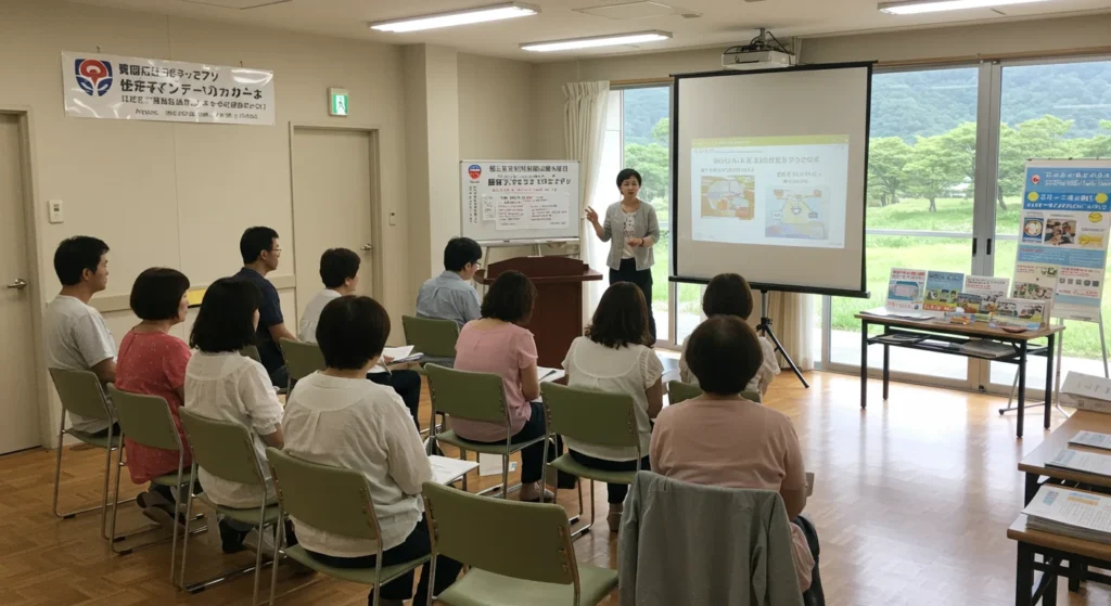 宮崎県の移住支援制度の説明会の様子